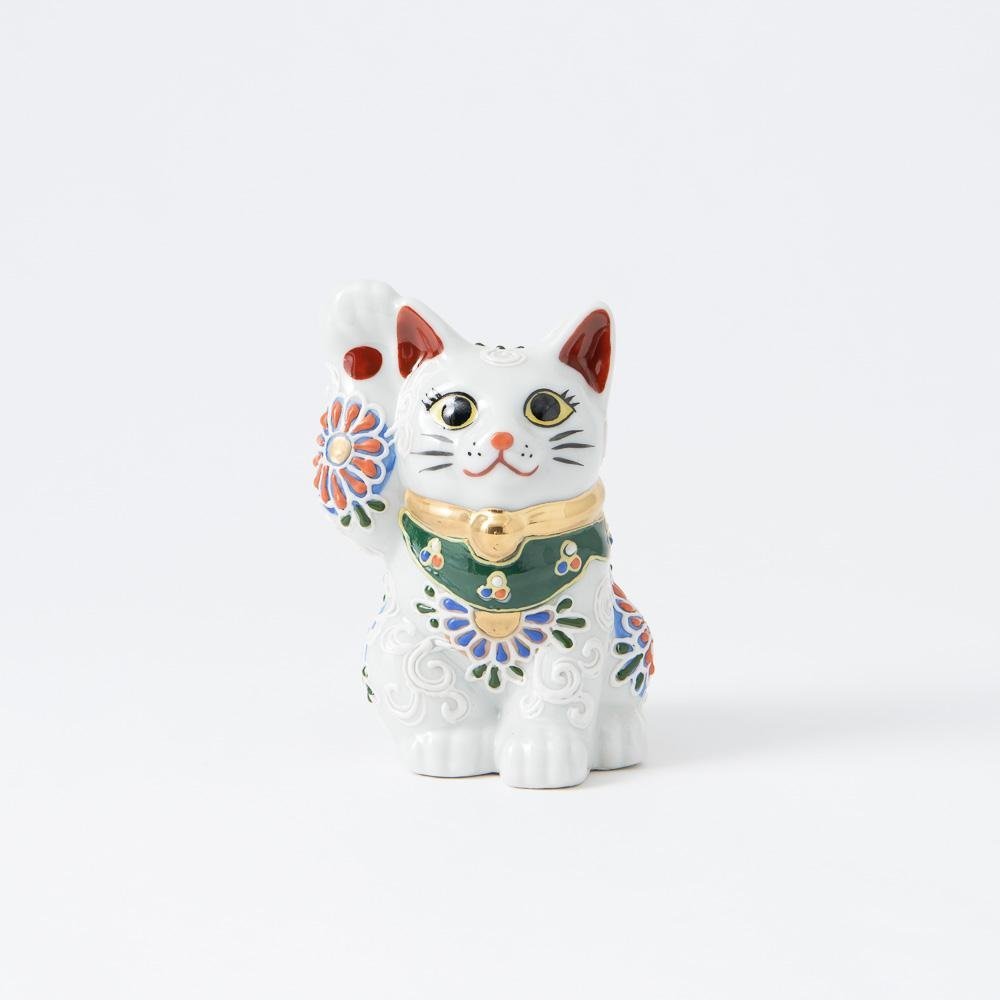 Kutani Lucky Cat - Maneki Neko K - MUSUBI KILN - Quality Japanese Tableware and Gift