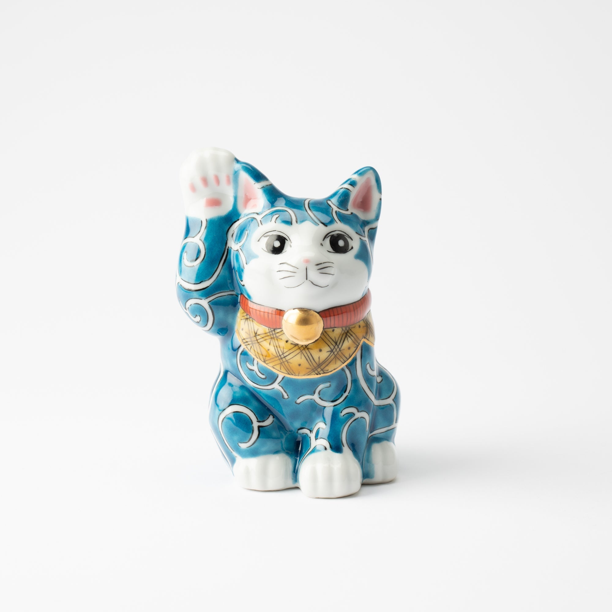 Kutani Lucky Cat - Maneki Neko P - MUSUBI KILN - Quality Japanese Tableware and Gift