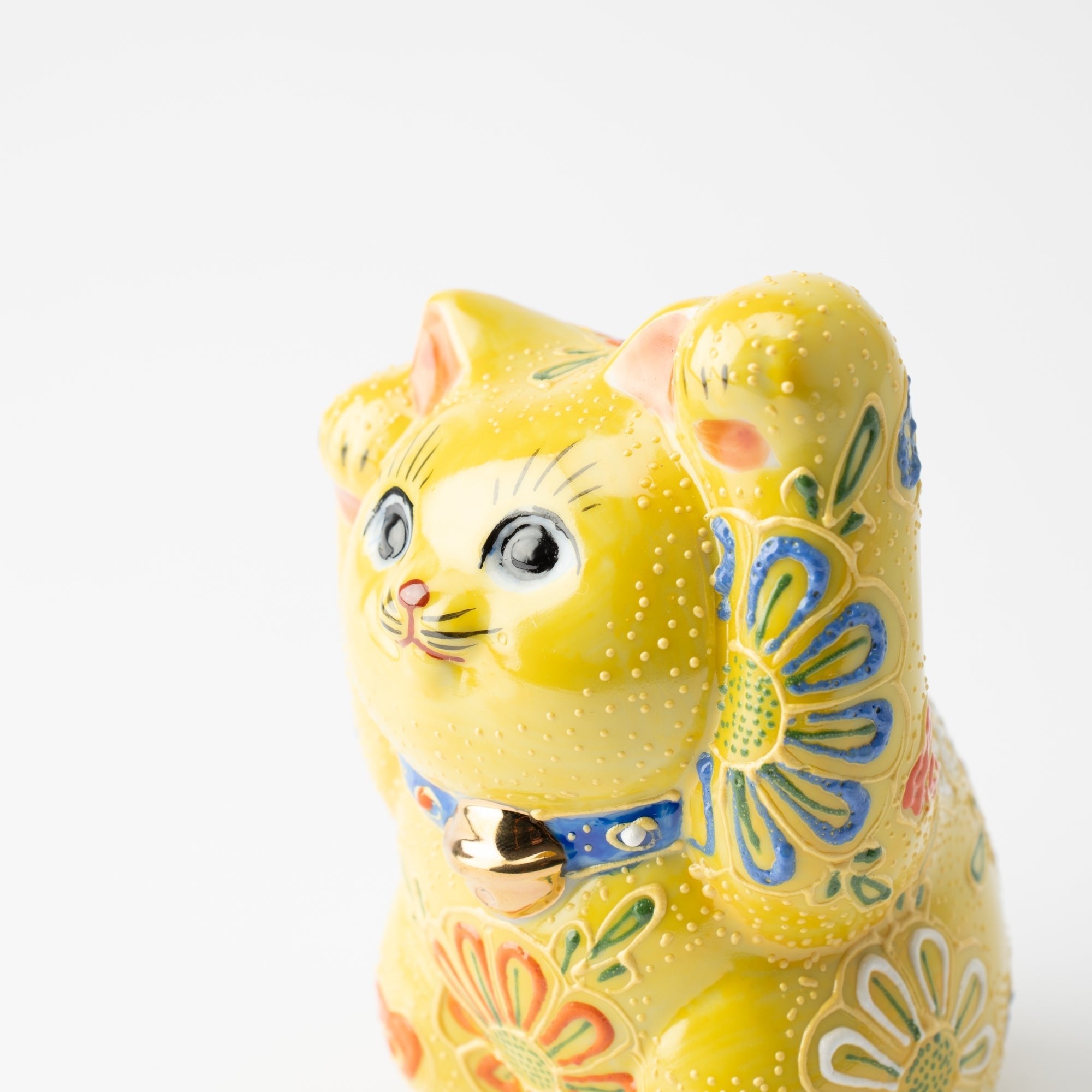 Kutani Lucky Cat - Maneki Neko Q - MUSUBI KILN - Quality Japanese Tableware and Gift