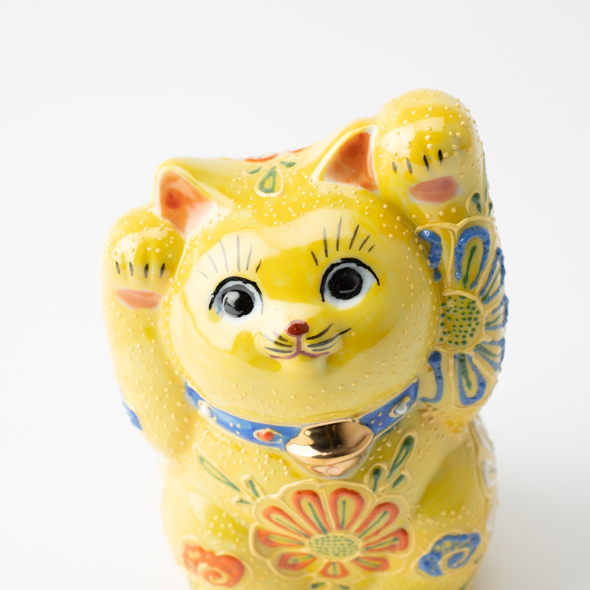 Kutani Lucky Cat - Maneki Neko Q - MUSUBI KILN - Quality Japanese Tableware and Gift