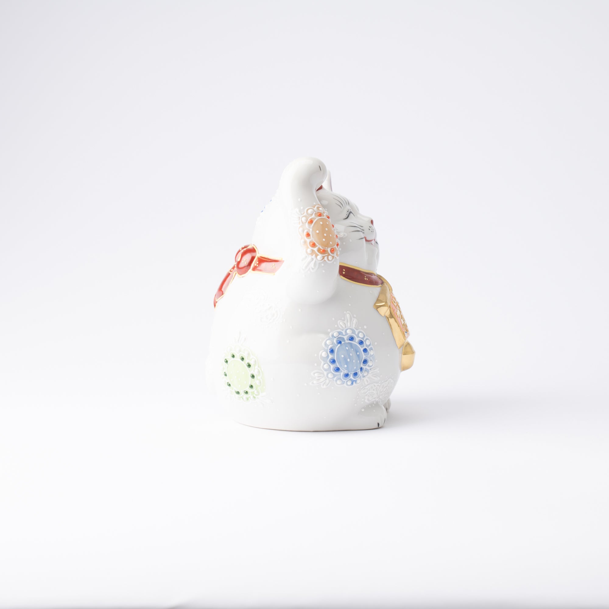 Kutani Lucky Cat - Maneki Neko R - MUSUBI KILN - Quality Japanese Tableware and Gift