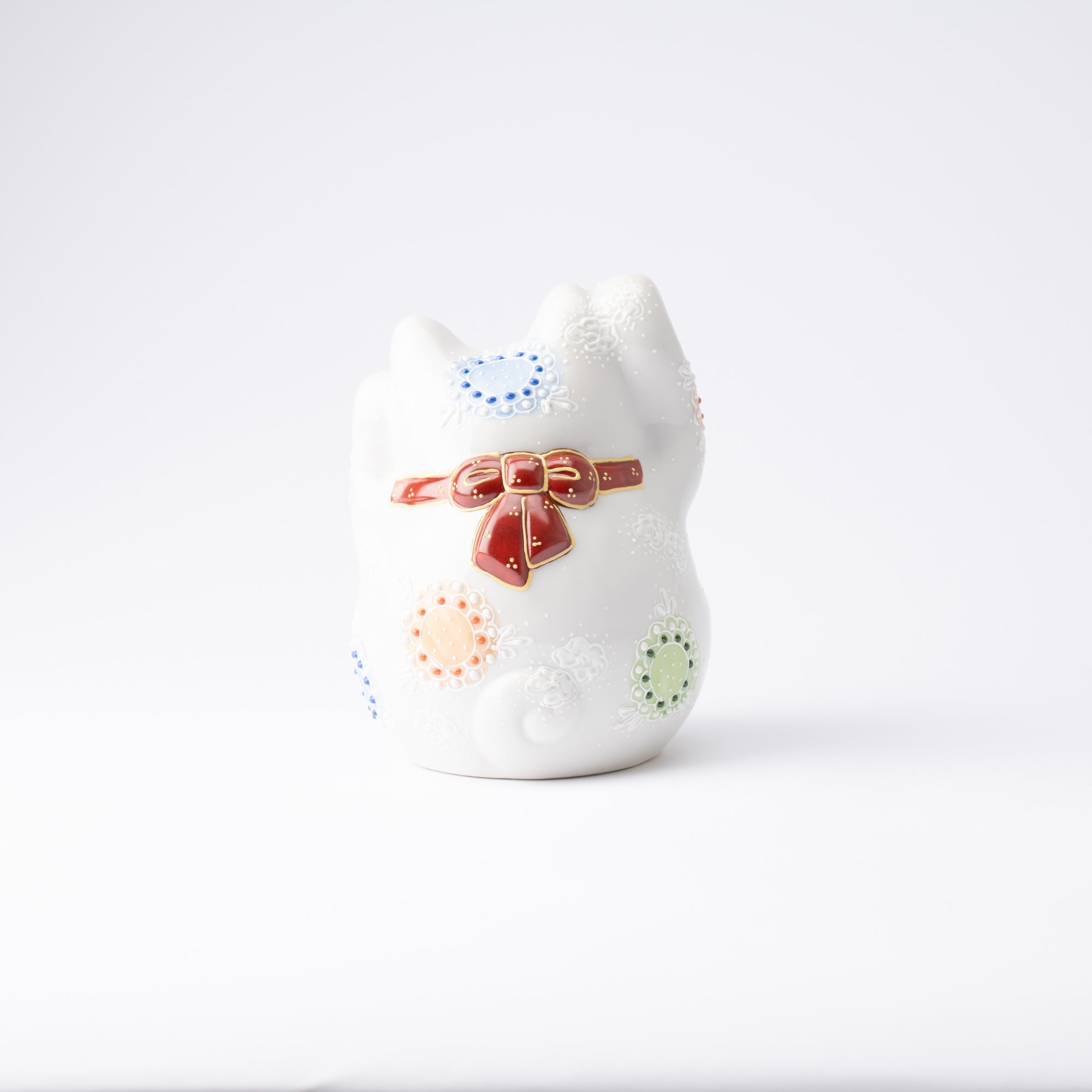 Kutani Lucky Cat - Maneki Neko R - MUSUBI KILN - Quality Japanese Tableware and Gift