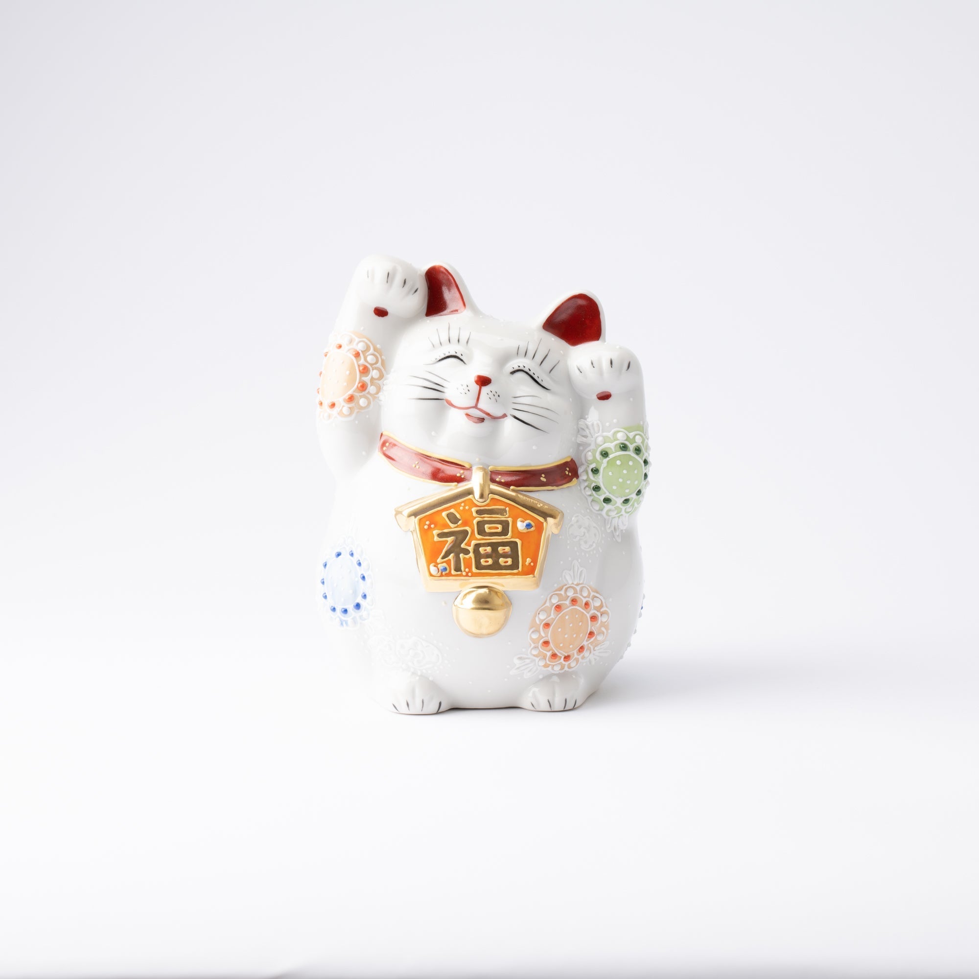 Kutani Lucky Cat - Maneki Neko R - MUSUBI KILN - Quality Japanese Tableware and Gift