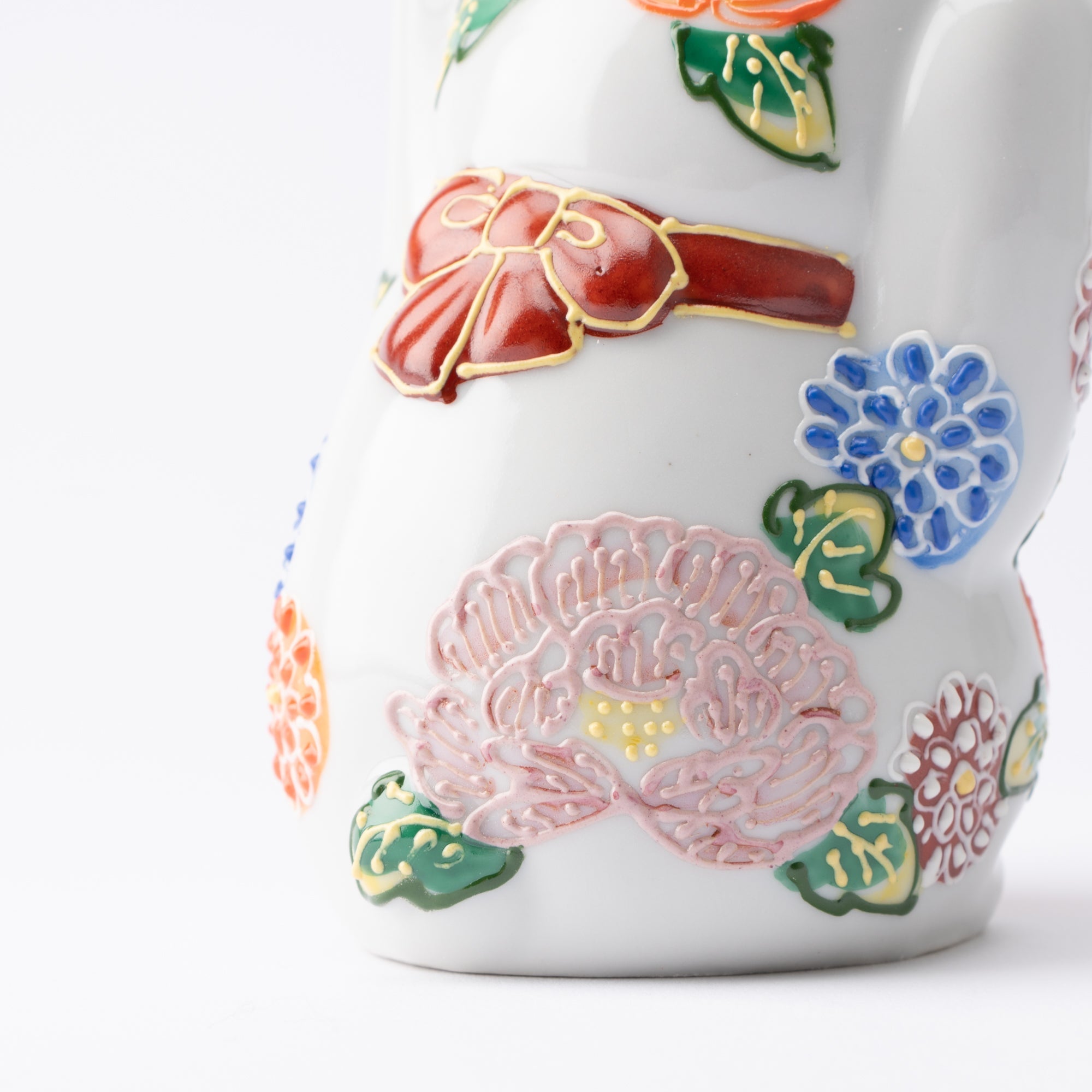 Kutani Lucky Cat - Maneki Neko W - MUSUBI KILN - Quality Japanese Tableware and Gift