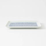 Kuvio Stripe Hasami Japanese Rectangle Plate - MUSUBI KILN - Quality Japanese Tableware and Gift