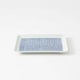 Kuvio Stripe Hasami Japanese Rectangle Plate - MUSUBI KILN - Quality Japanese Tableware and Gift