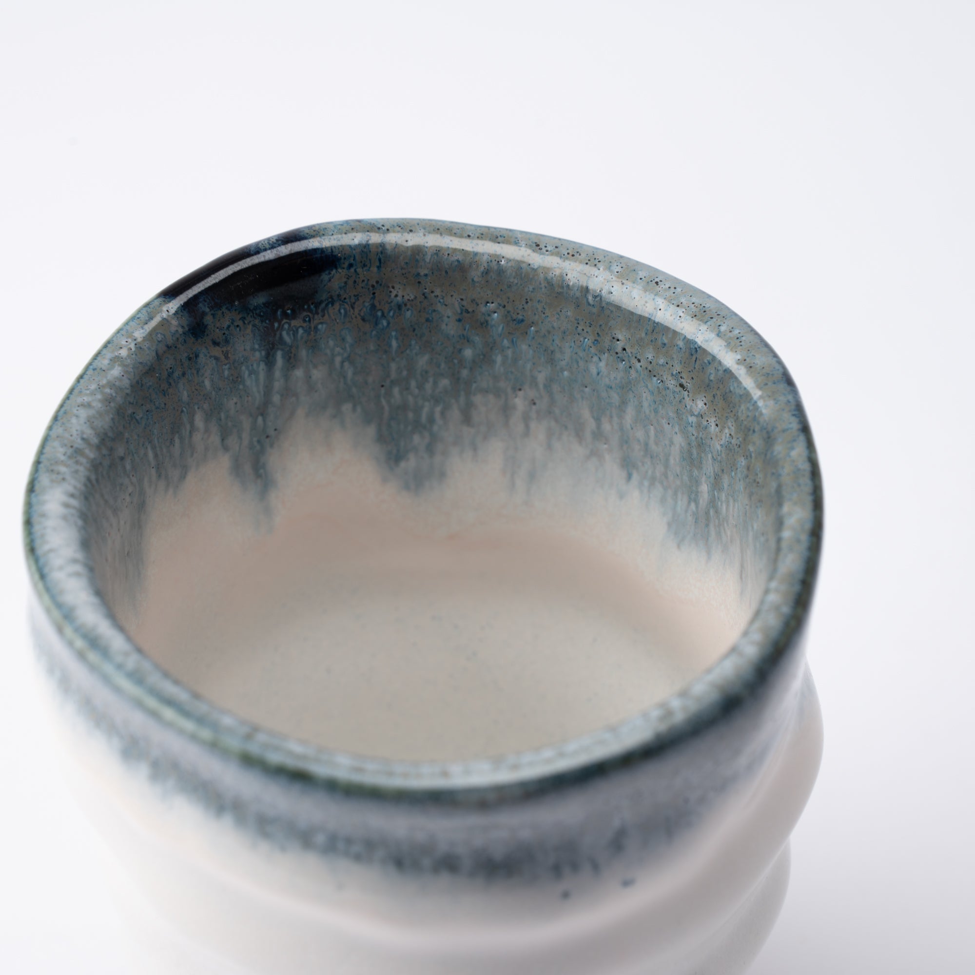 Large Blue Haze Mino Ware Yunomi Japanese Teacup - MUSUBI KILN - Quality Japanese Tableware and Gift