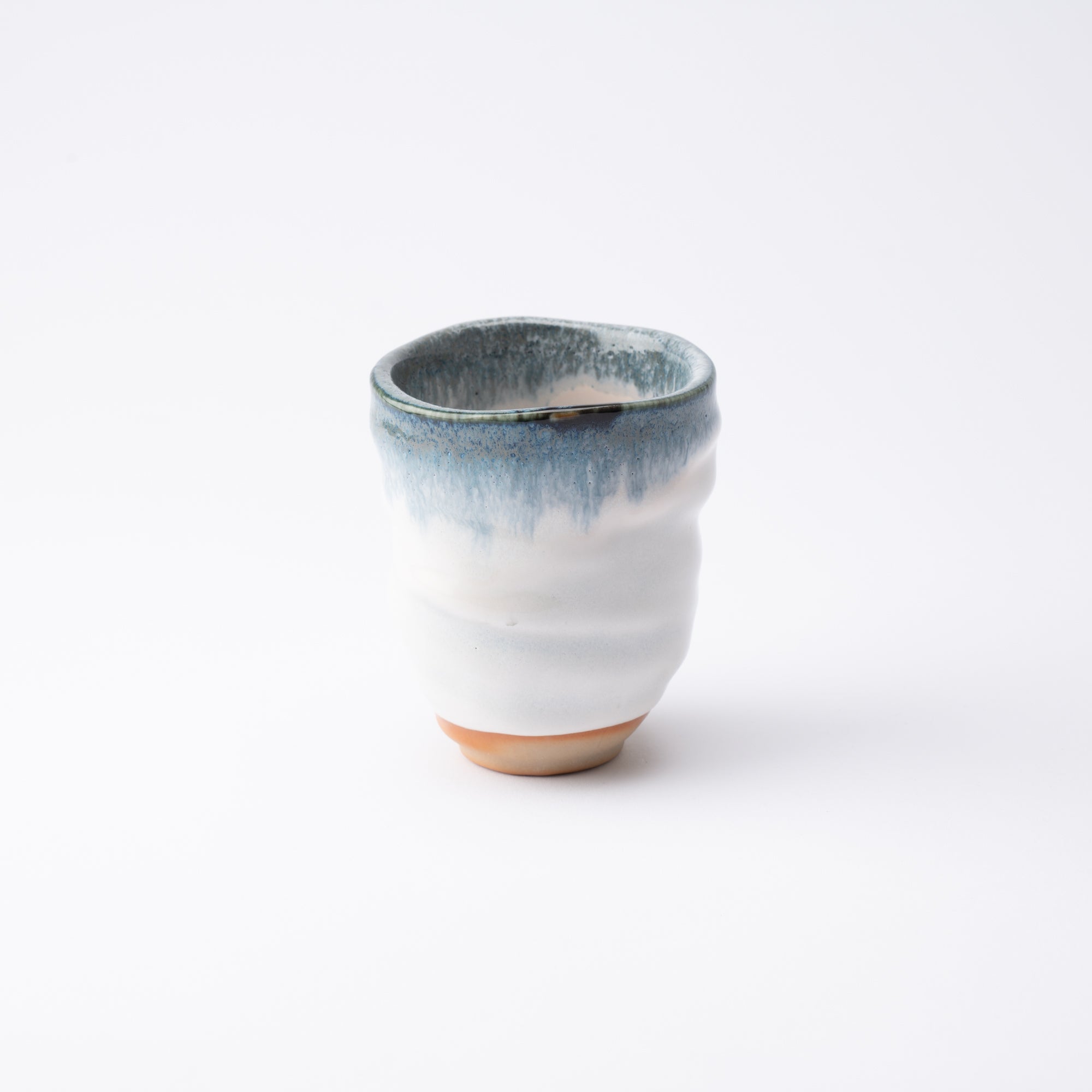 Large Blue Haze Mino Ware Yunomi Japanese Teacup - MUSUBI KILN - Quality Japanese Tableware and Gift