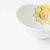 Lion Hasami Wave Japanese Rice Bowl S - MUSUBI KILN - Quality Japanese Tableware and Gift