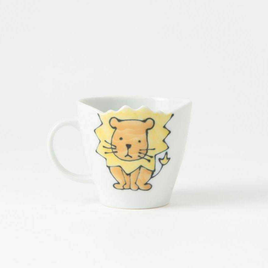 Lion Hasami Wave Mug - MUSUBI KILN - Quality Japanese Tableware and Gift