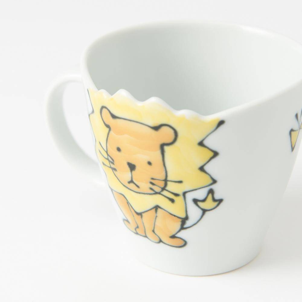 Lion Hasami Wave Mug - MUSUBI KILN - Quality Japanese Tableware and Gift