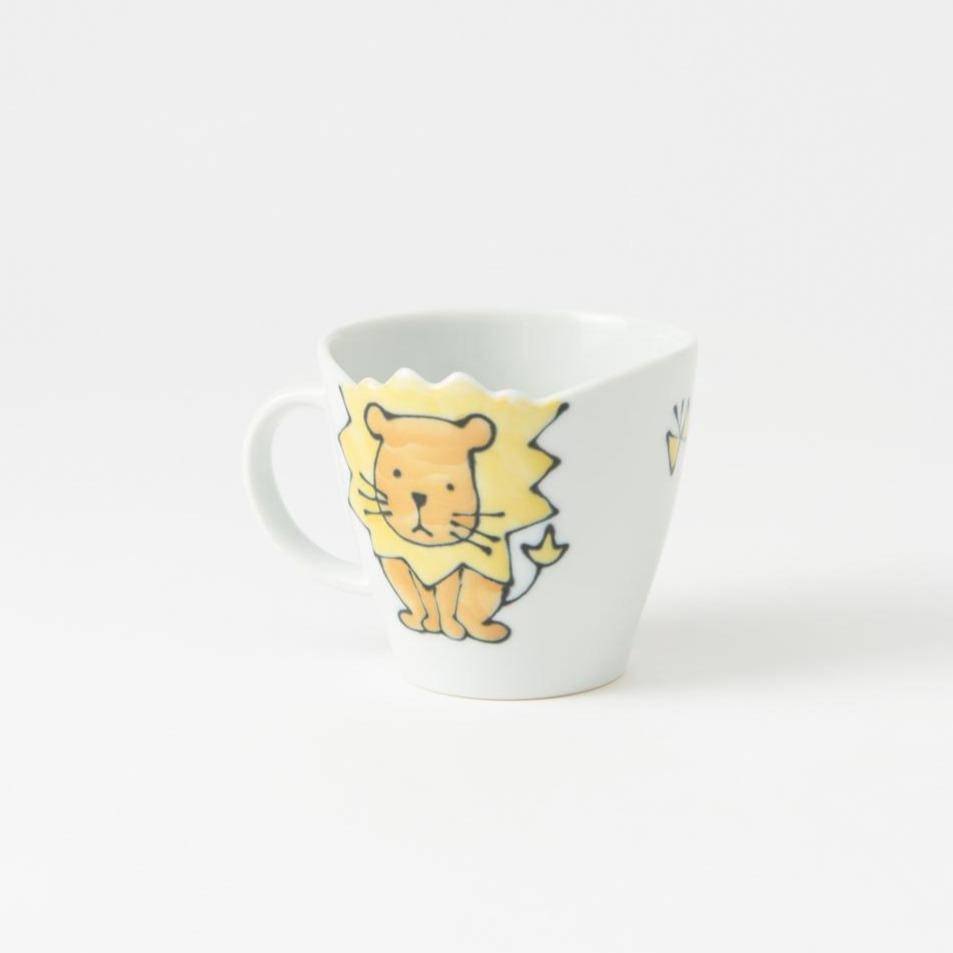 Lion Hasami Wave Mug - MUSUBI KILN - Quality Japanese Tableware and Gift