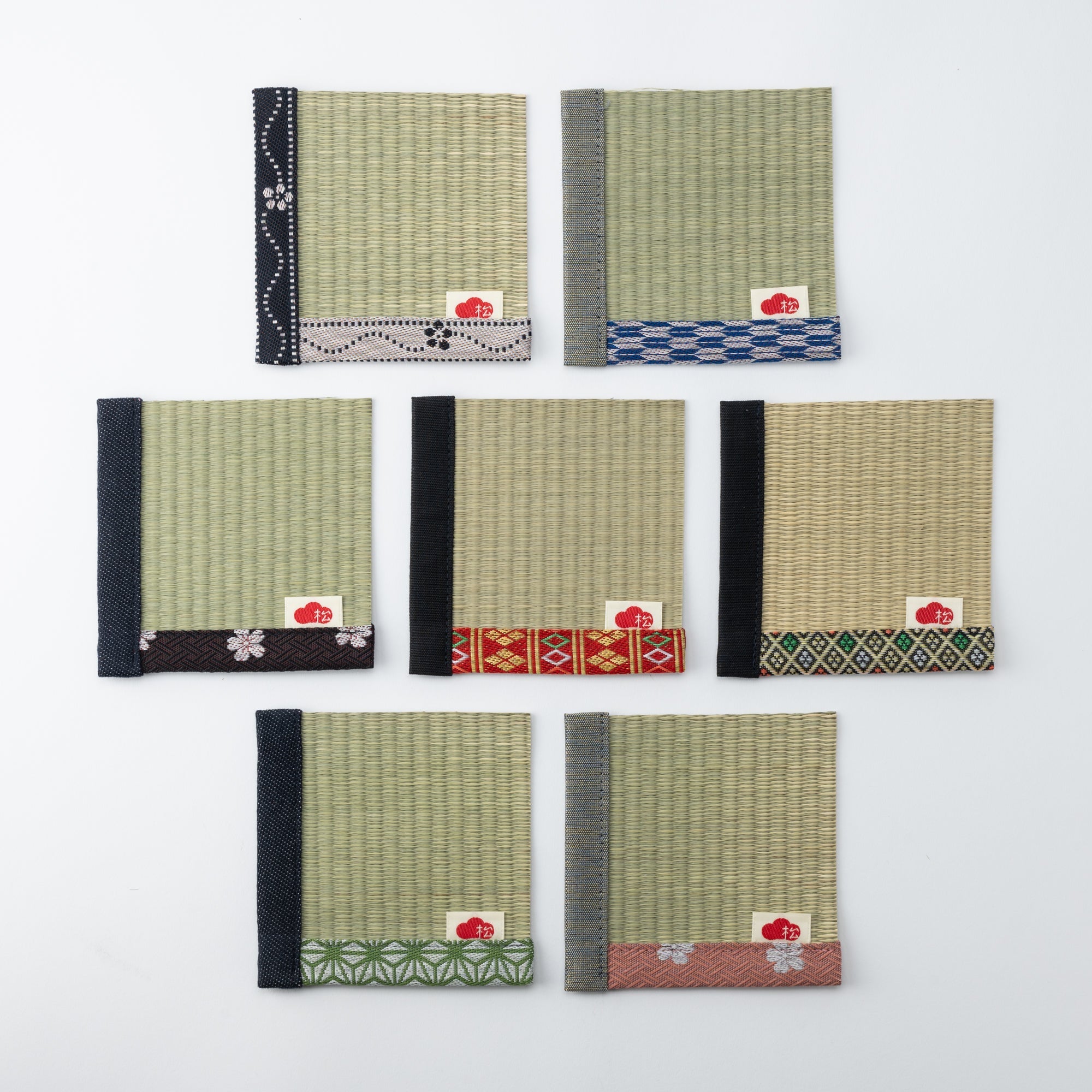 Matsuba Tatami Igusa Japanese Rush Coaster - MUSUBI KILN - Quality Japanese Tableware and Gift