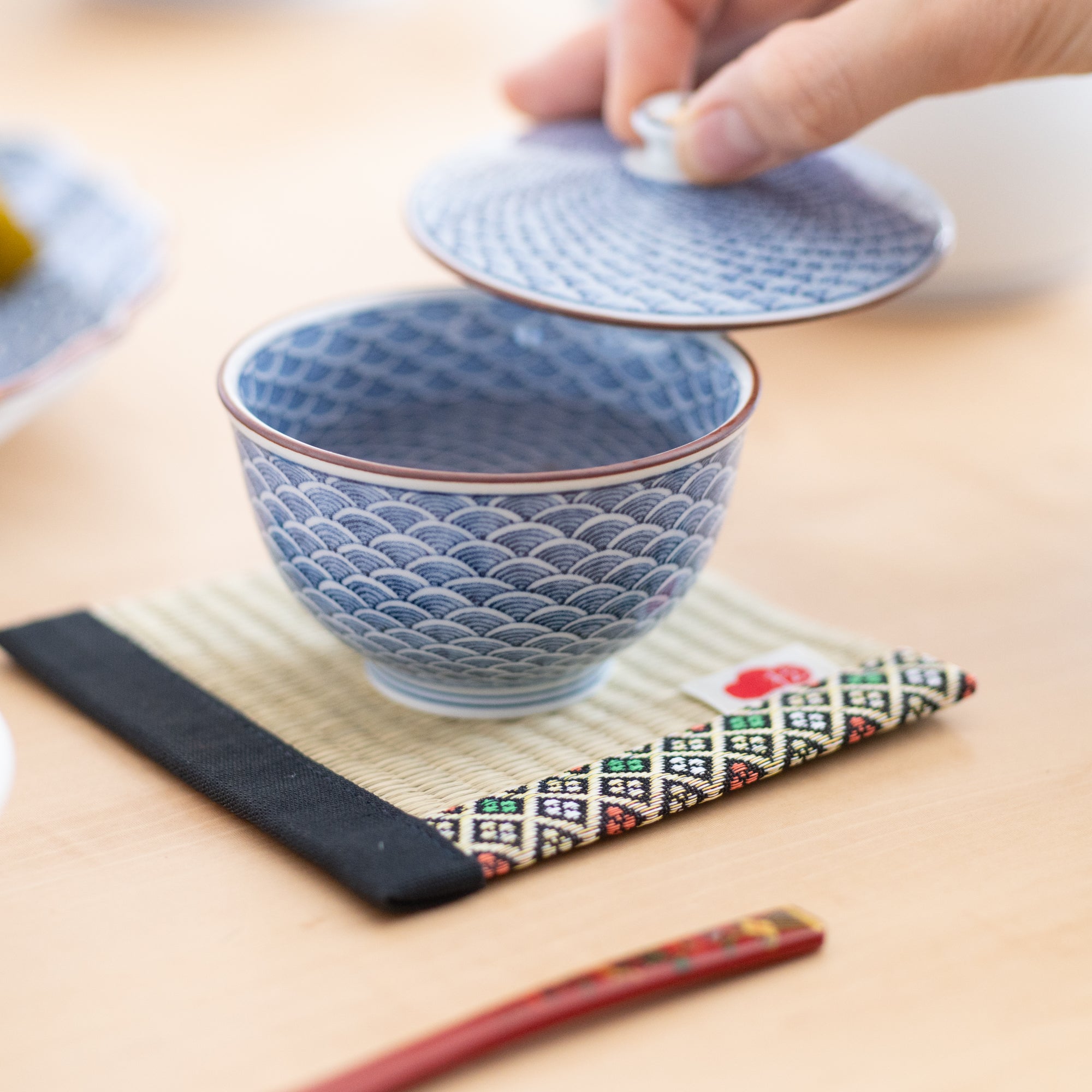 Matsuba Tatami Igusa Japanese Rush Coaster - MUSUBI KILN - Quality Japanese Tableware and Gift