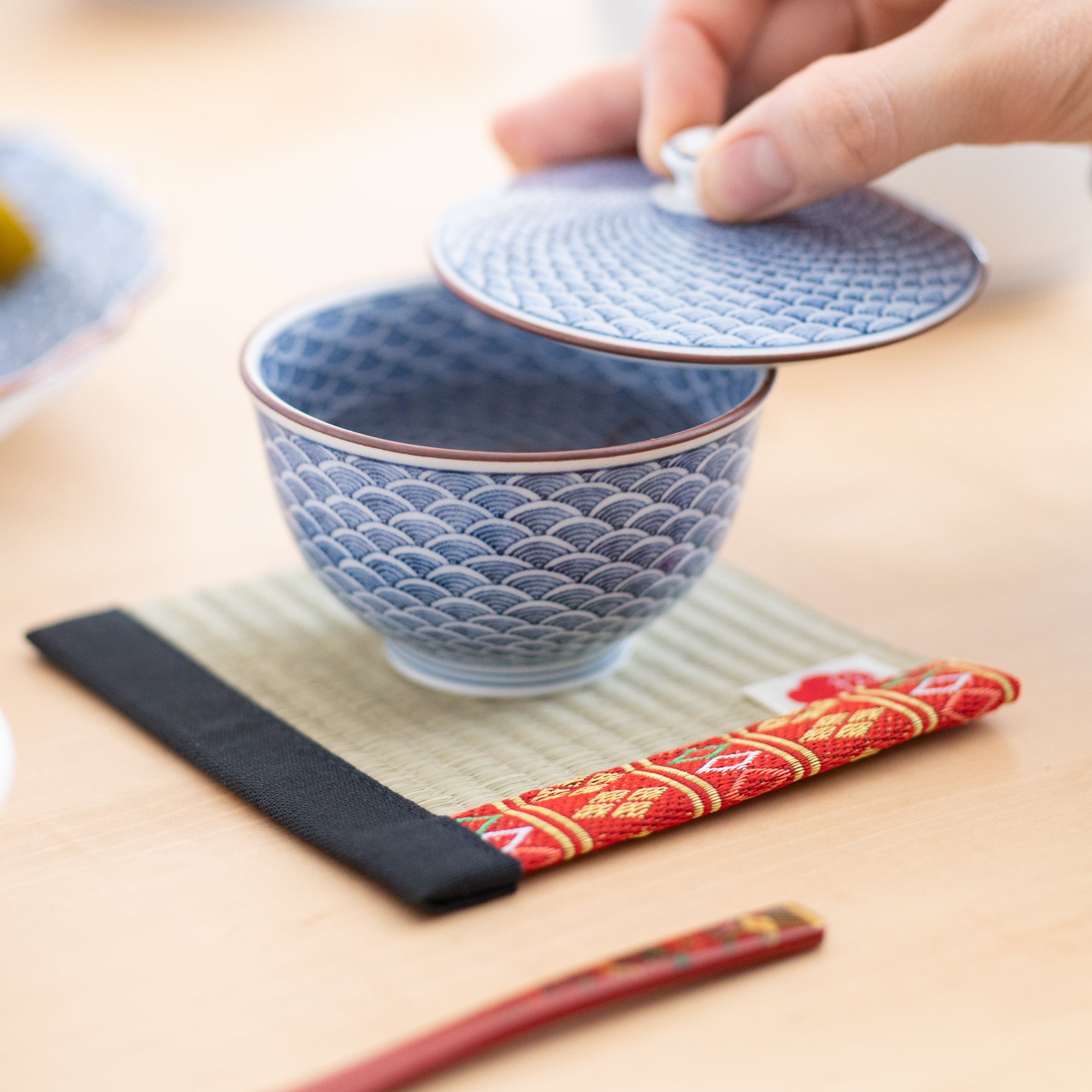 Matsuba Tatami Igusa Japanese Rush Coaster - MUSUBI KILN - Quality Japanese Tableware and Gift