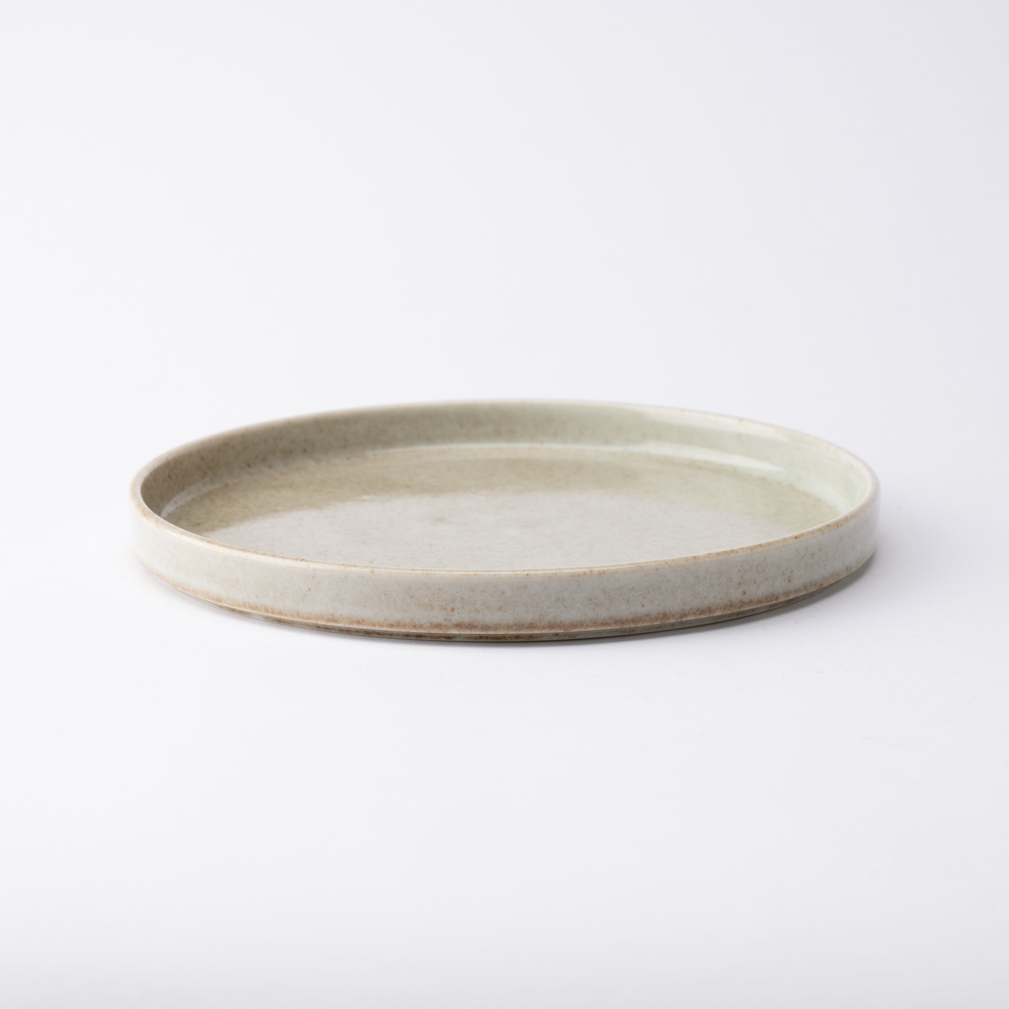 MERU Grains Luka Mino Ware Round Plate 8.3in - MUSUBI KILN - Quality Japanese Tableware and Gift