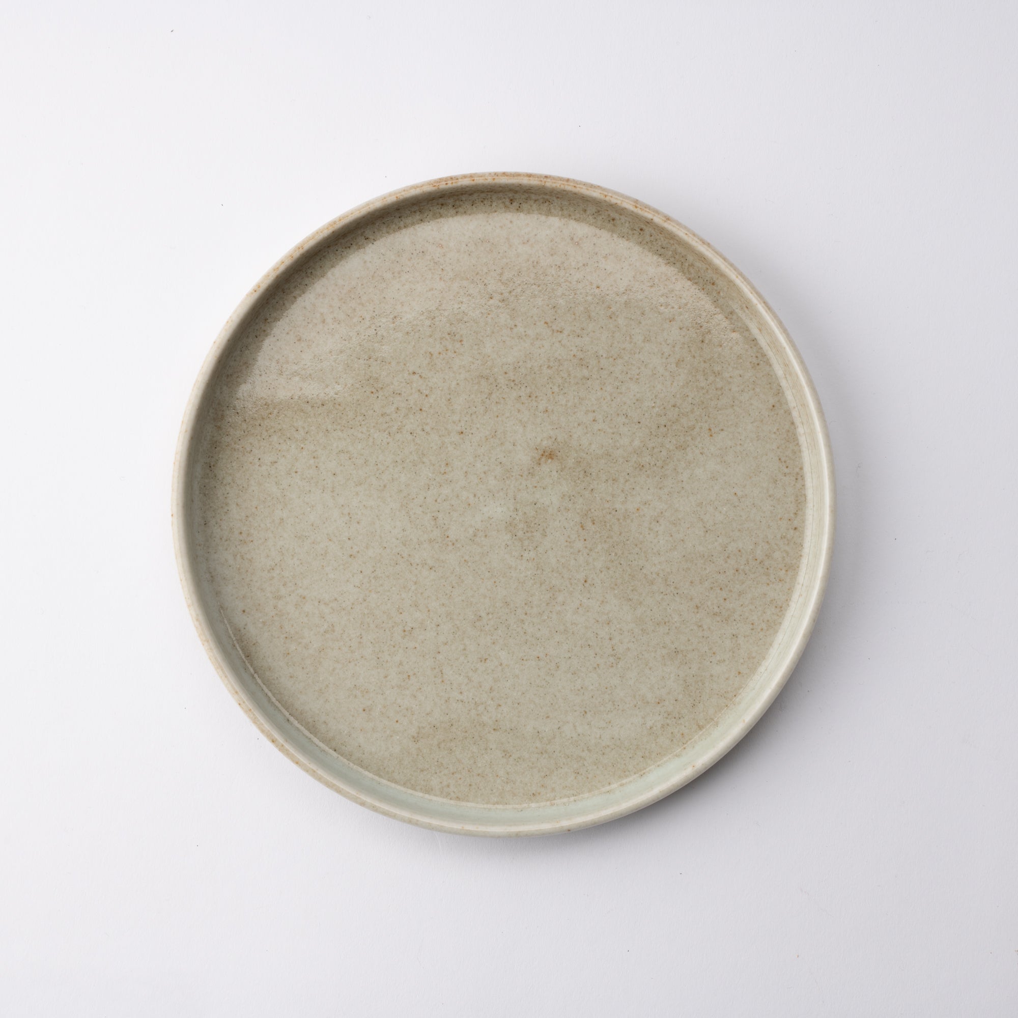 MERU Grains Luka Mino Ware Round Plate 8.3in - MUSUBI KILN - Quality Japanese Tableware and Gift