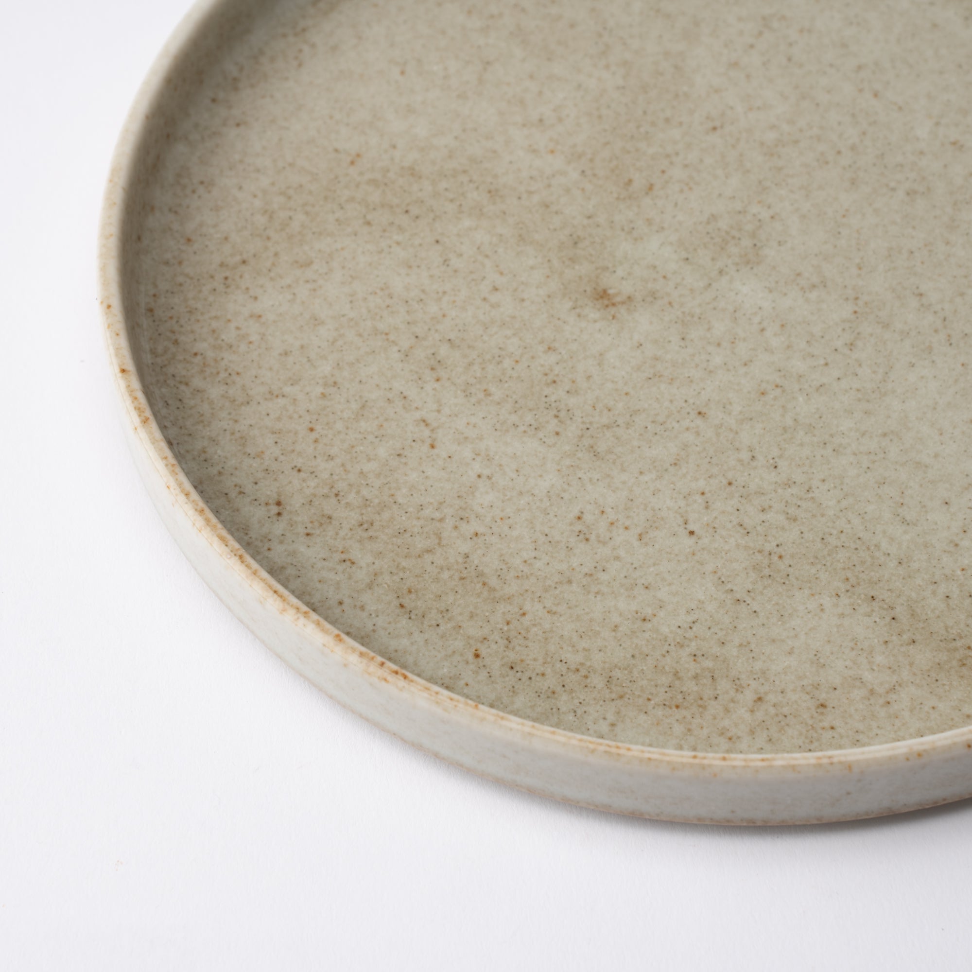 MERU Grains Luka Mino Ware Round Plate 8.3in - MUSUBI KILN - Quality Japanese Tableware and Gift