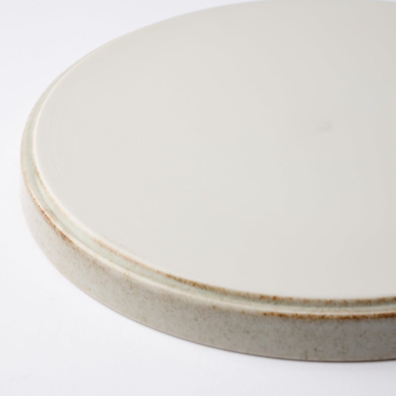 MERU Grains Luka Mino Ware Round Plate 9.6in - MUSUBI KILN - Quality Japanese Tableware and Gift