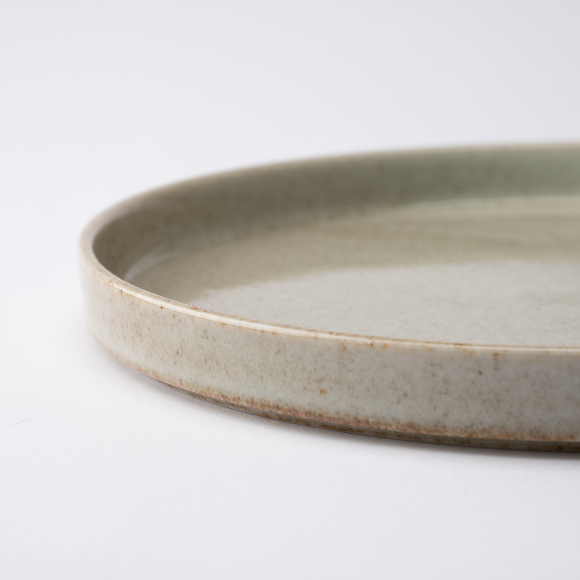 MERU Grains Luka Mino Ware Round Plate 9.6in - MUSUBI KILN - Quality Japanese Tableware and Gift