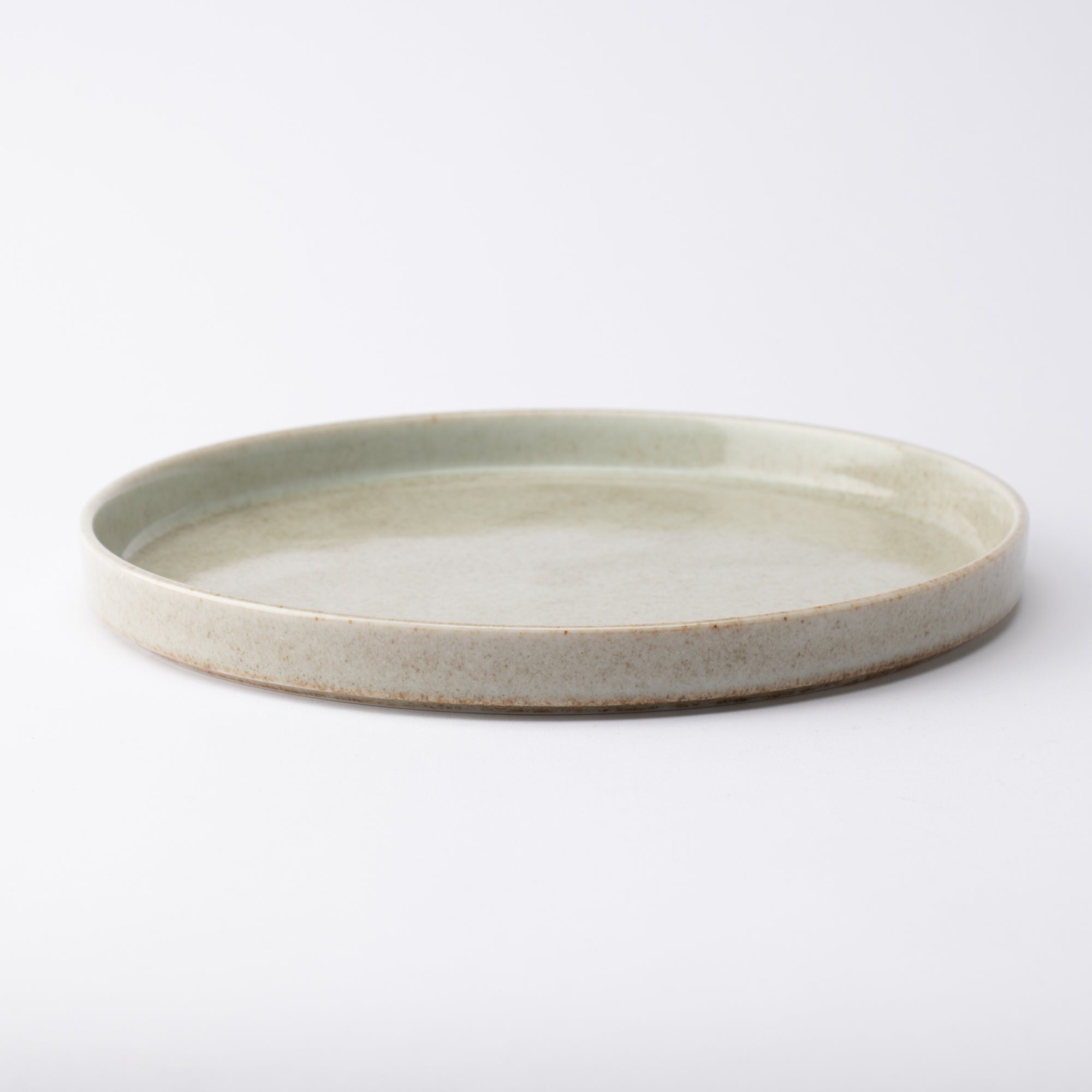 MERU Grains Luka Mino Ware Round Plate 9.6in - MUSUBI KILN - Quality Japanese Tableware and Gift