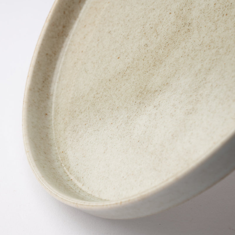 MERU Grains Luka Mino Ware Round Plate 9.6in - MUSUBI KILN - Quality Japanese Tableware and Gift