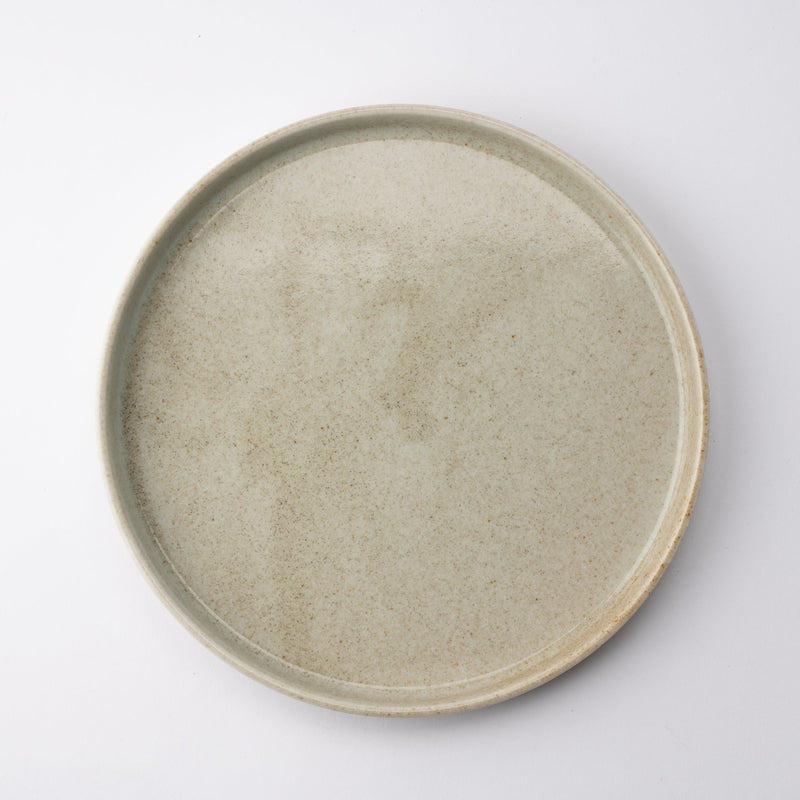 MERU Grains Luka Mino Ware Round Plate 9.6in - MUSUBI KILN - Quality Japanese Tableware and Gift