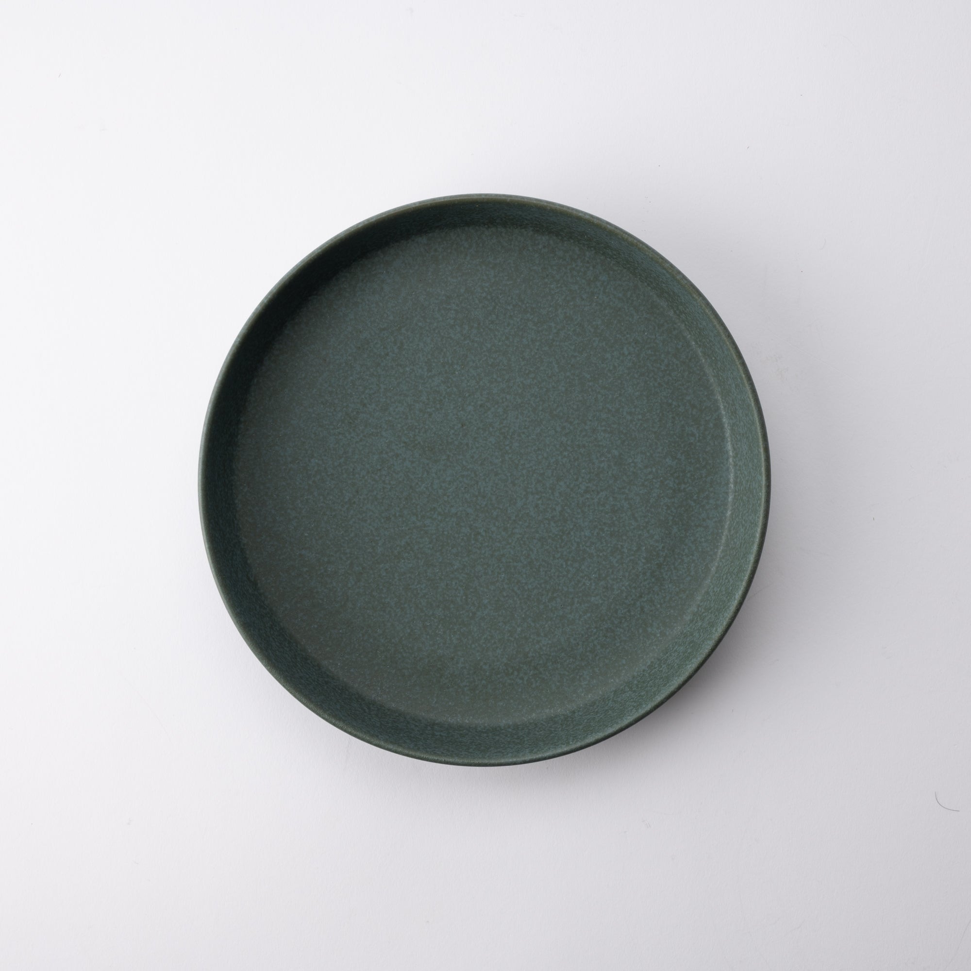 MERU Jade Spume Mino Ware Round Plate 8in - MUSUBI KILN - Quality Japanese Tableware and Gift