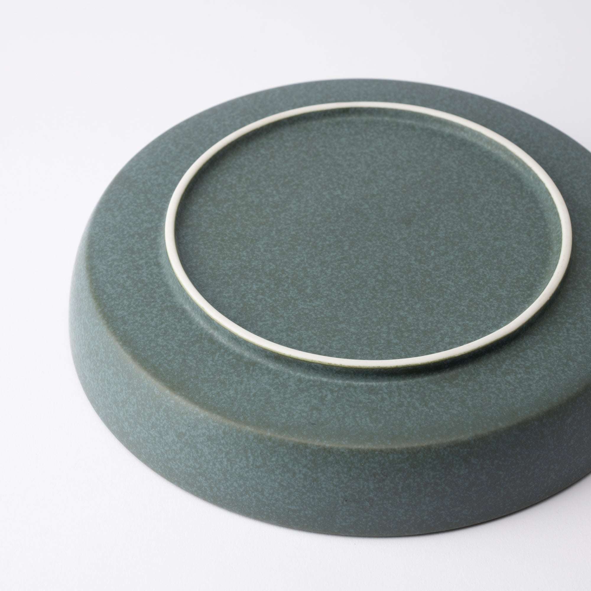 MERU Jade Spume Mino Ware Round Plate 8in - MUSUBI KILN - Quality Japanese Tableware and Gift