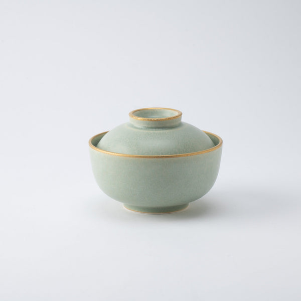 MERU Sui Gold Line Mino Ware Kobachi Bowl with lid - MUSUBI KILN - Quality Japanese Tableware and Gift