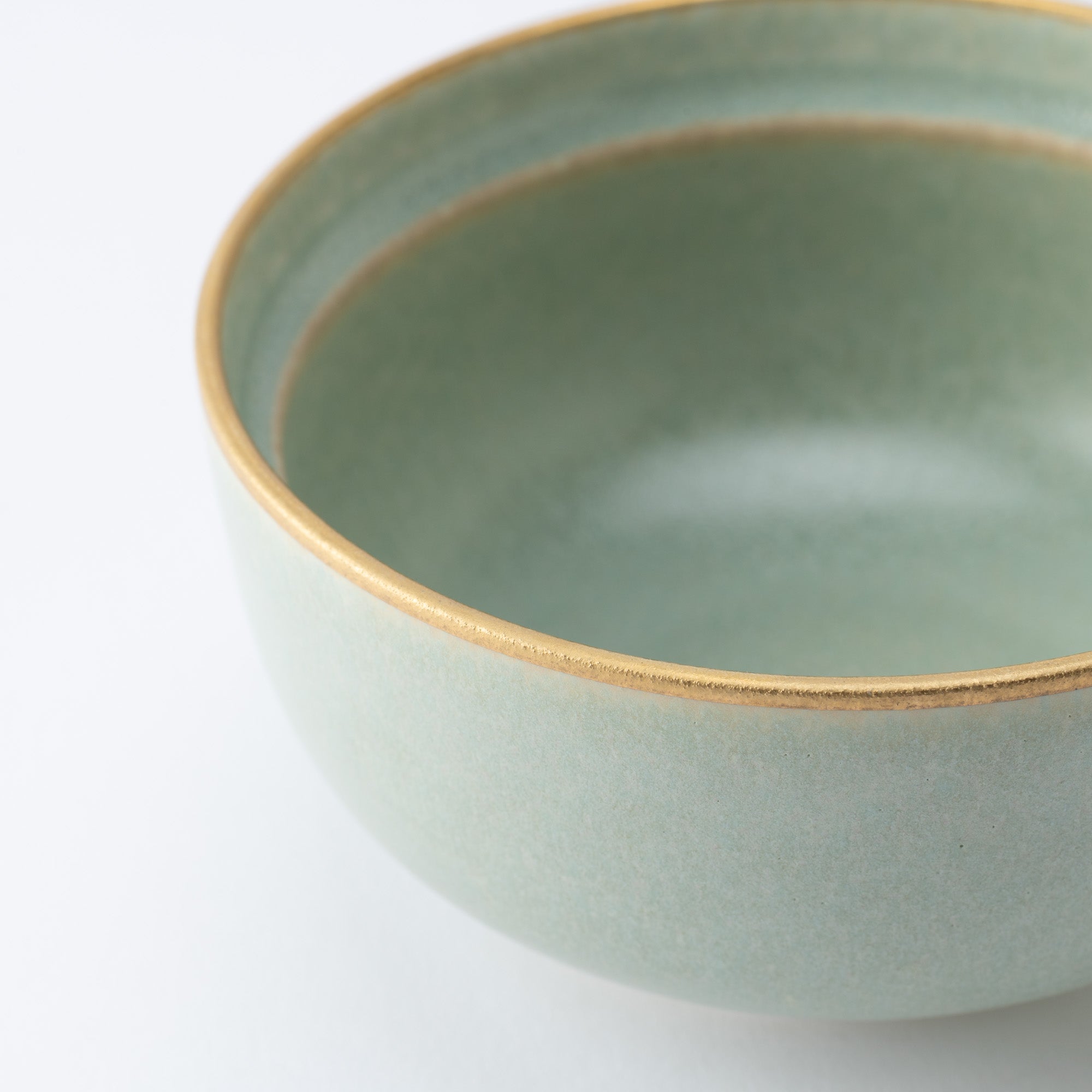 MERU Sui Gold Line Mino Ware Kobachi Bowl with lid - MUSUBI KILN - Quality Japanese Tableware and Gift