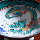 Mitsui Tamekichi Dragon Sakazuki Flat Sake Cup - MUSUBI KILN - Quality Japanese Tableware and Gift