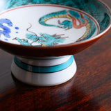 Mitsui Tamekichi Dragon Sakazuki Flat Sake Cup - MUSUBI KILN - Quality Japanese Tableware and Gift