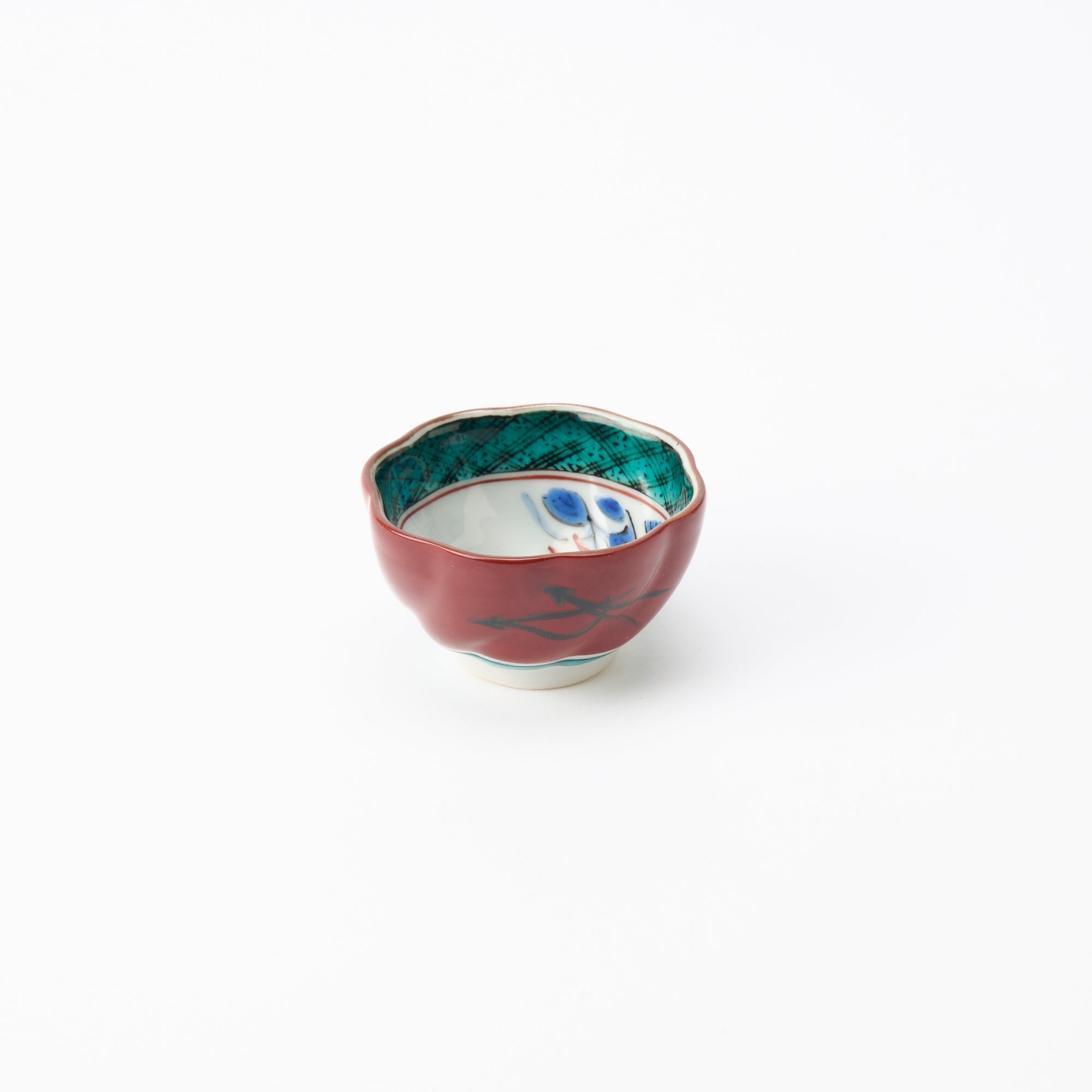 Mitsui Tamekichi Plum - Shaped Dragon Guinomi Sake Cup - MUSUBI KILN - Quality Japanese Tableware and Gift