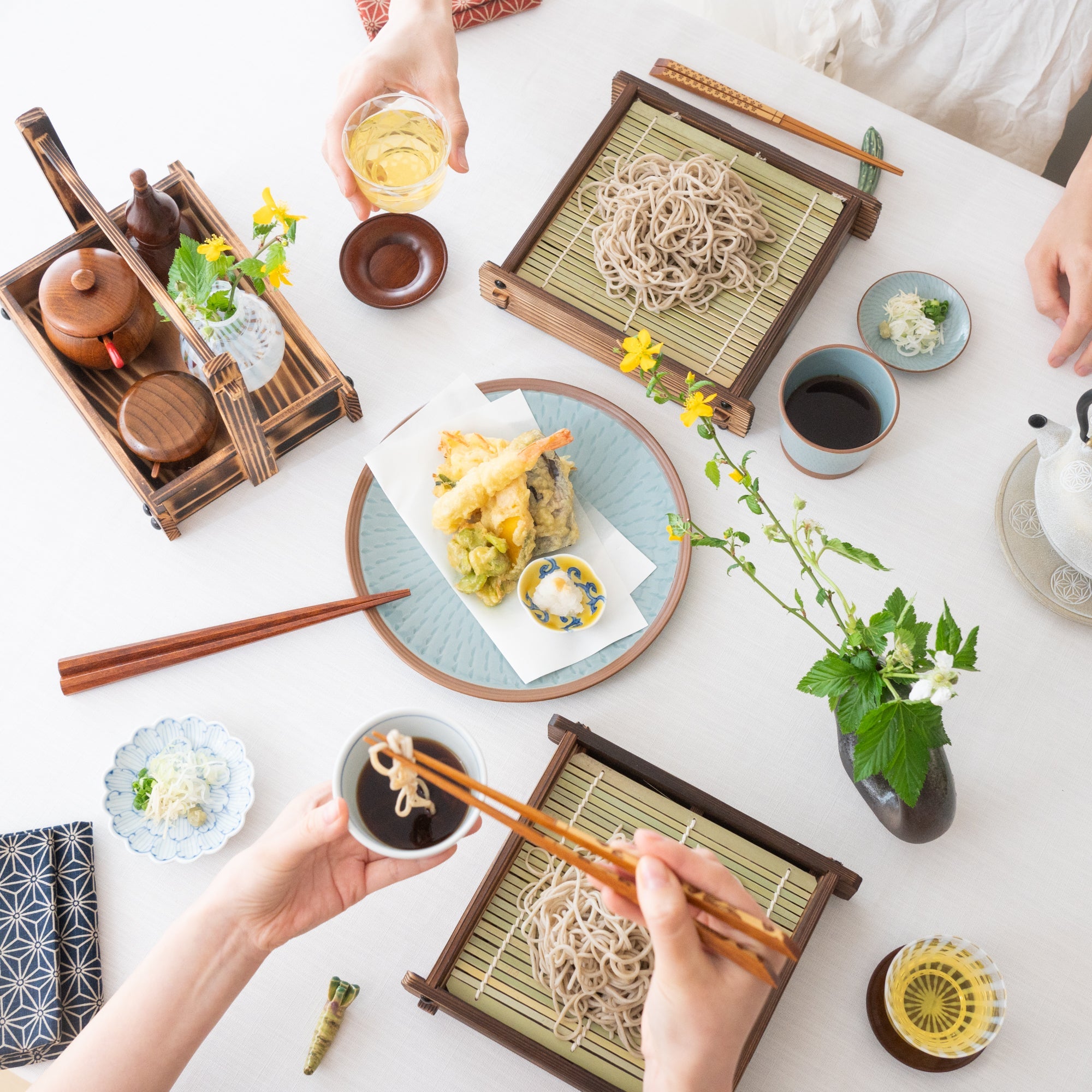 Miyabi Urushi Nezuko Kiso Woodwork Japanese Soba Tray - MUSUBI KILN - Quality Japanese Tableware and Gift