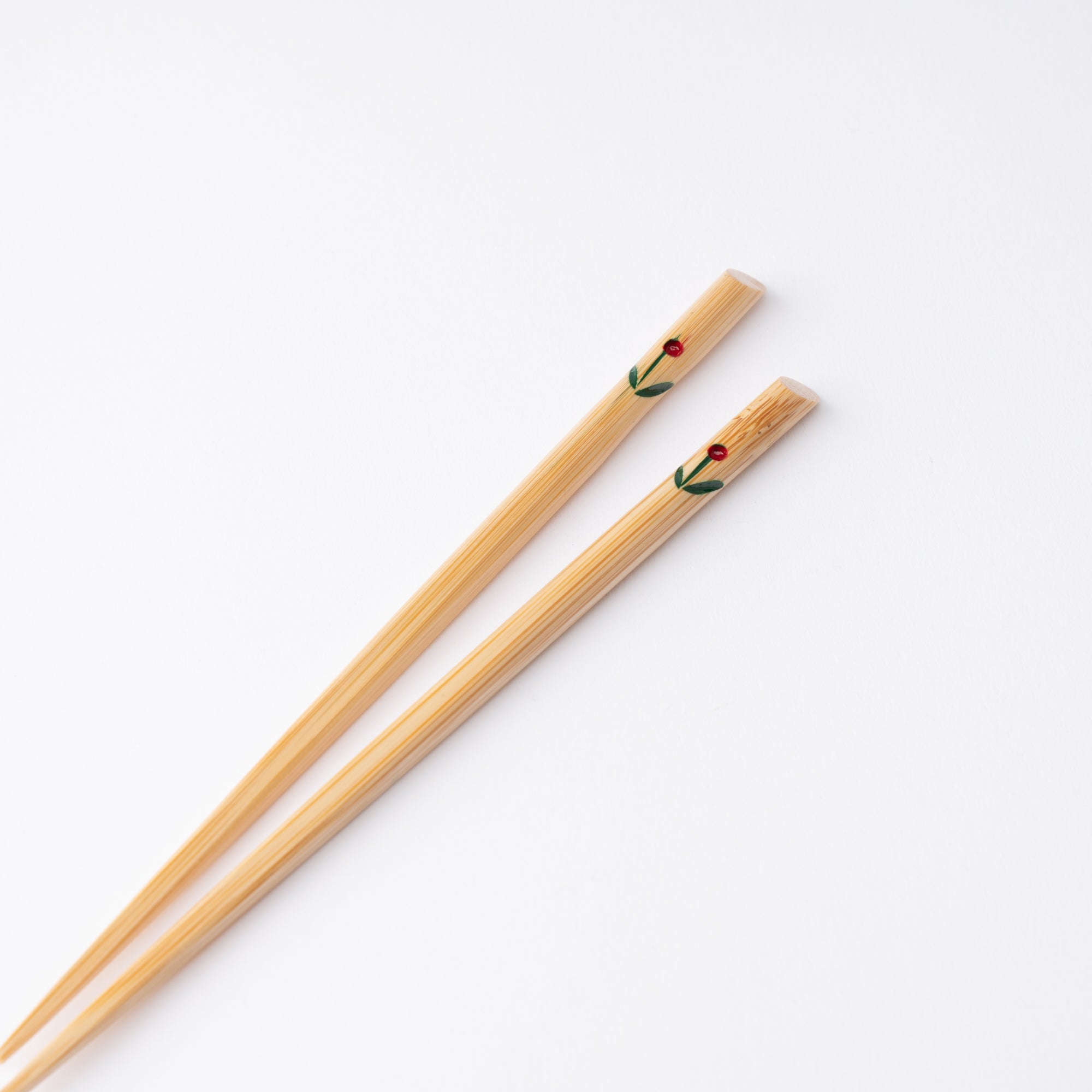 Miyabitake Flower Japanese Bamboo Children's Chopsticks 16.5 cm (6.5 in) - MUSUBI KILN - Quality Japanese Tableware and Gift