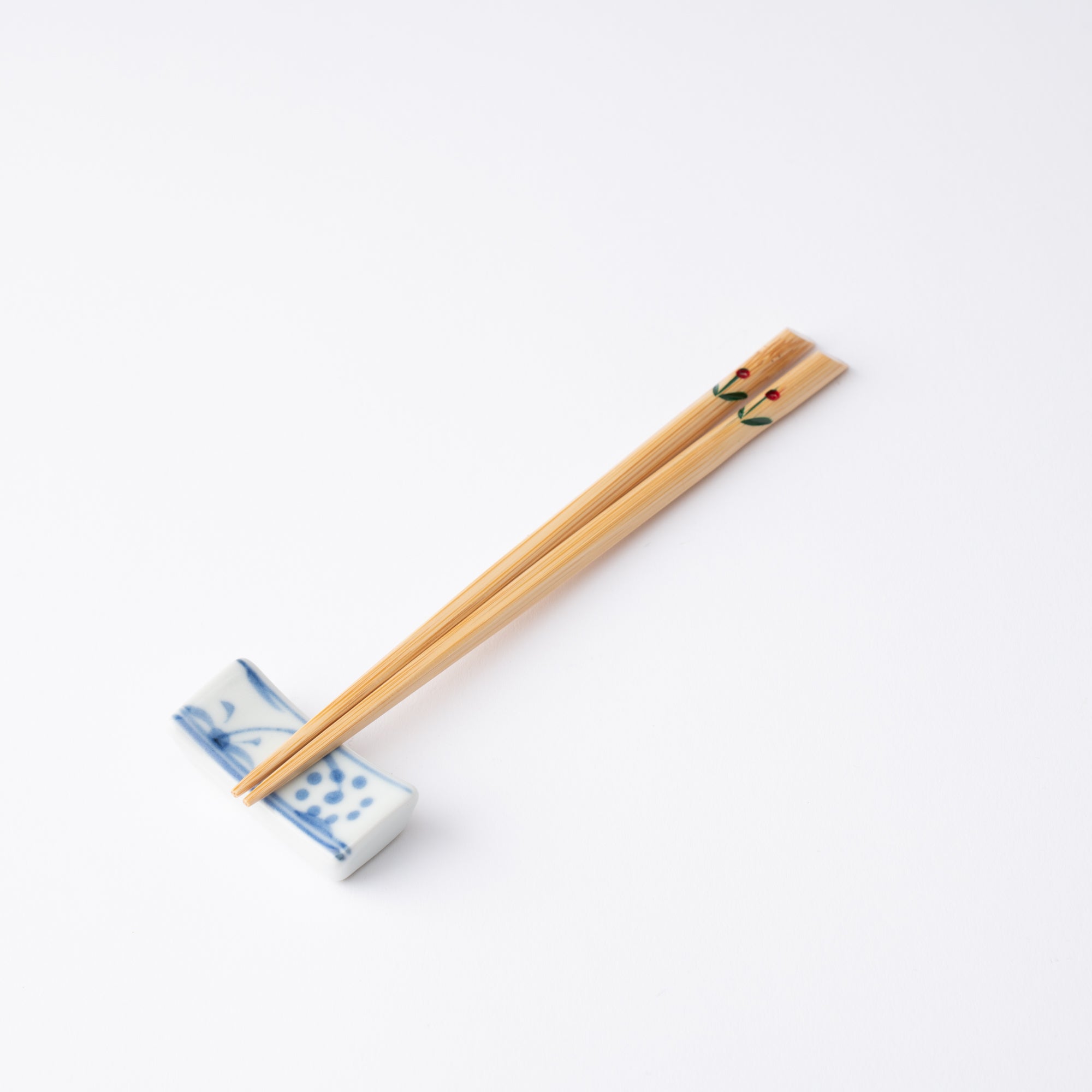 Miyabitake Flower Japanese Bamboo Children's Chopsticks 16.5 cm (6.5 in) - MUSUBI KILN - Quality Japanese Tableware and Gift