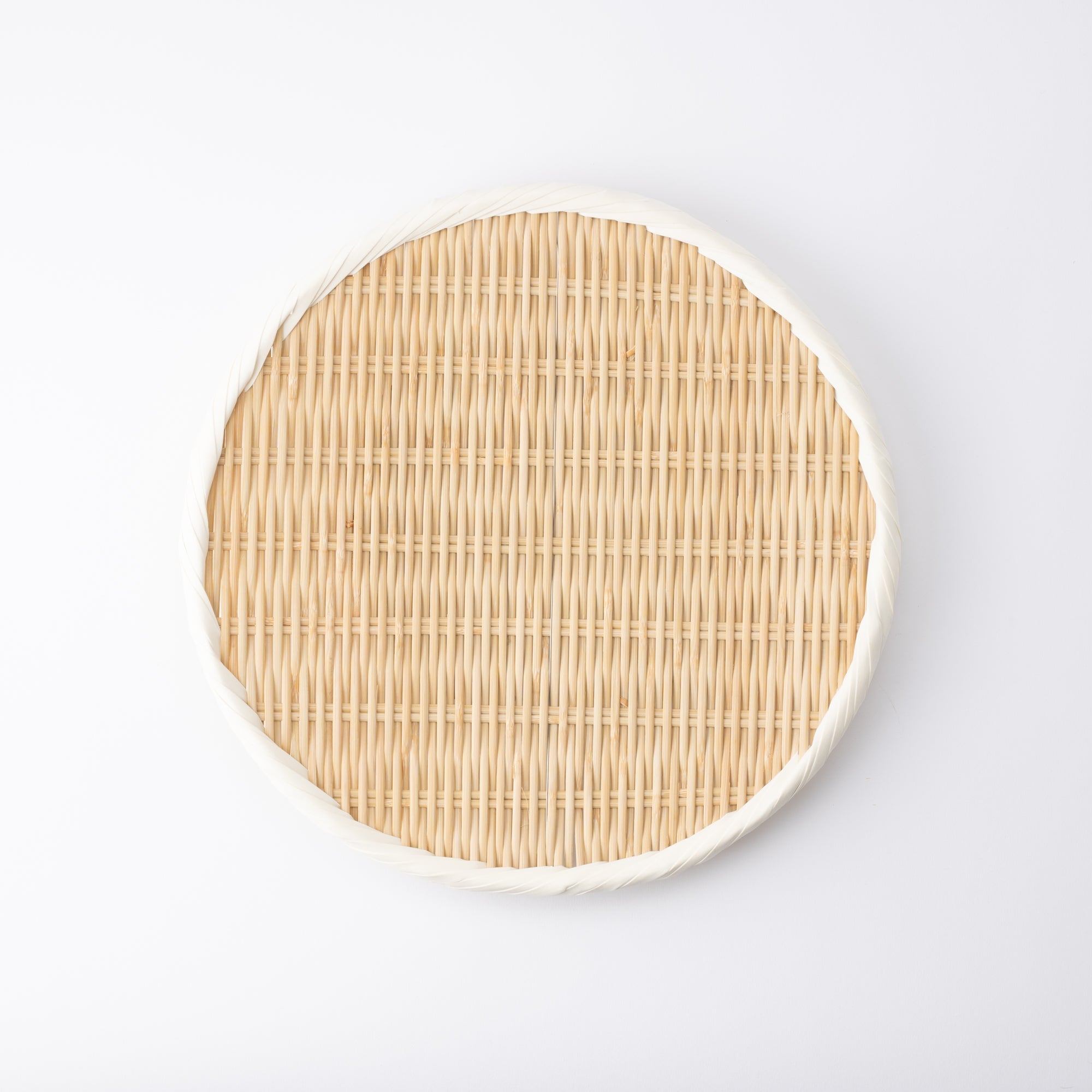 Miyabitake Round Japanese Bamboo Strainer with feet - MUSUBI KILN - Quality Japanese Tableware and Gift