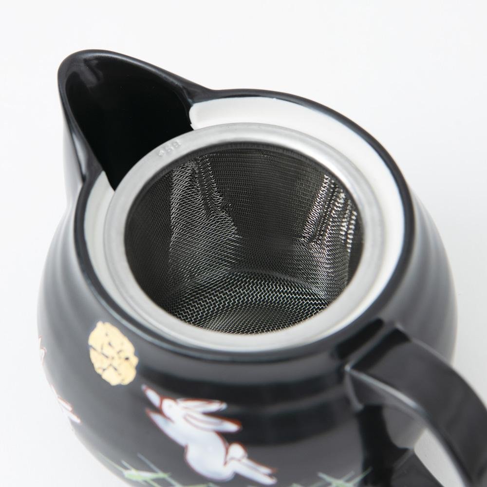 Moon Rabbit Kutani Japanese Teapot 12.2oz(360ml) - MUSUBI KILN - Quality Japanese Tableware and Gift