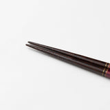 Mt.Fuji and Sakura Yamanaka Lacquerware Set of Two Pairs of Chopsticks 23 cm (9 in) - MUSUBI KILN - Quality Japanese Tableware and Gift