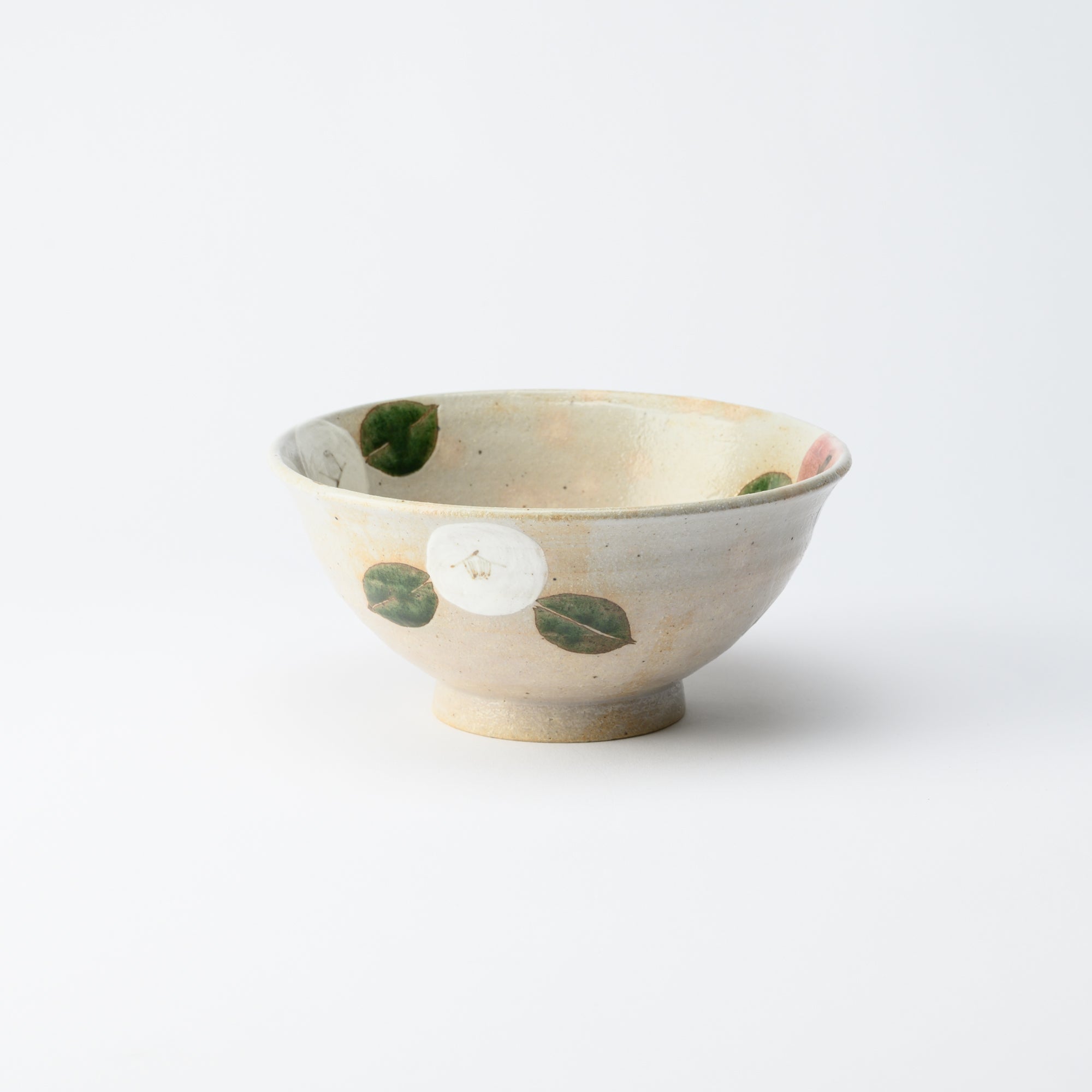 Musashi Kiln Camellia Mino Ware Ramen Bowl M - MUSUBI KILN - Quality Japanese Tableware and Gift