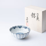 Myousen Toubou Auspicious Bird Chrysanthemum Kutani Bowl 6.1 in - MUSUBI KILN - Quality Japanese Tableware and Gift