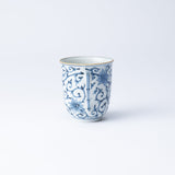 Myousen Toubou Blue Peony and Arabesque Kutani Mug - MUSUBI KILN - Quality Japanese Tableware and Gift