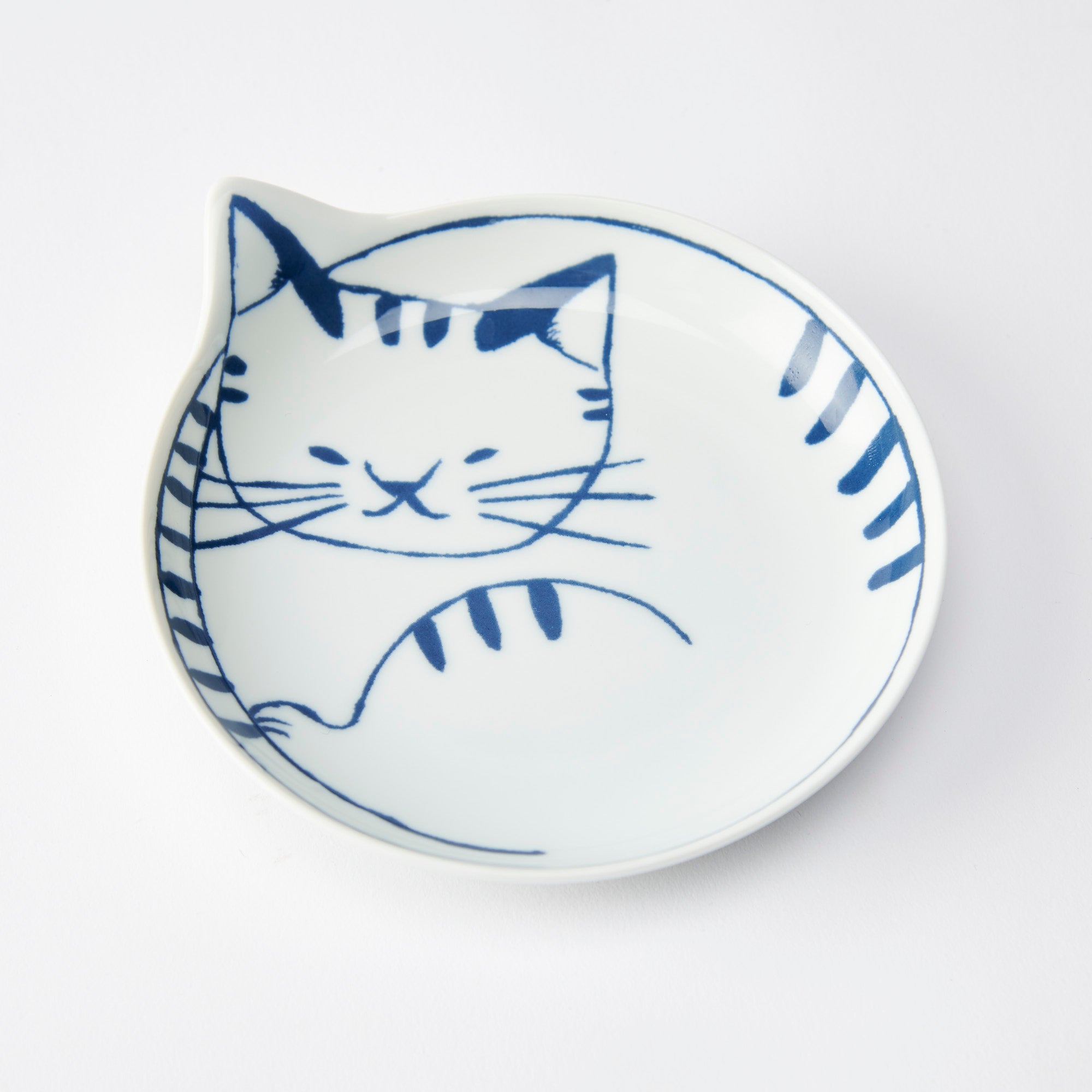 Neco Hasami Cat Plate Set - MUSUBI KILN - Quality Japanese Tableware and Gift