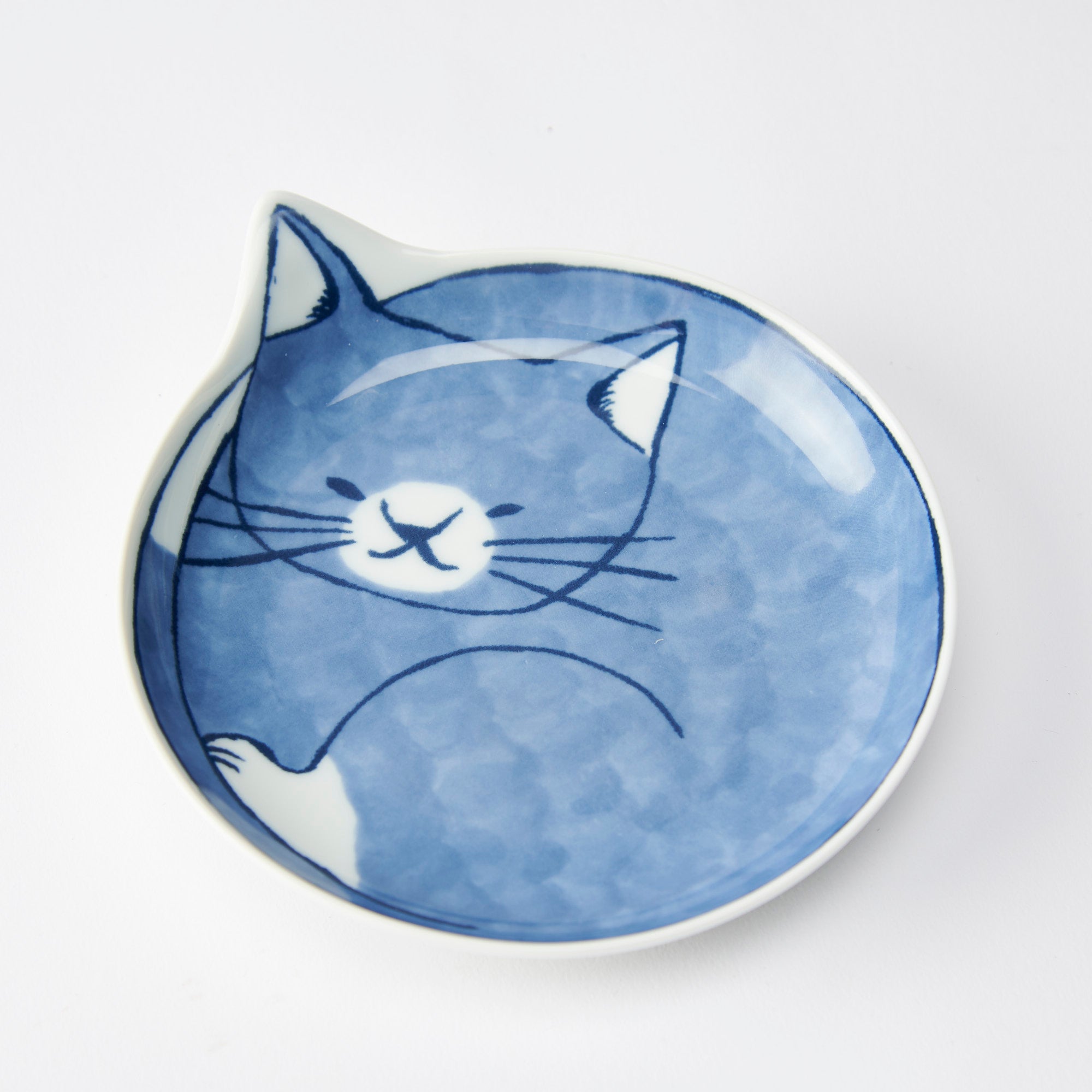 Neco Hasami Cat Plate Set - MUSUBI KILN - Quality Japanese Tableware and Gift