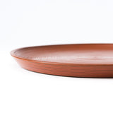 Negoro Round Shaped Yamanaka Lacquerware Tray - MUSUBI KILN - Quality Japanese Tableware and Gift