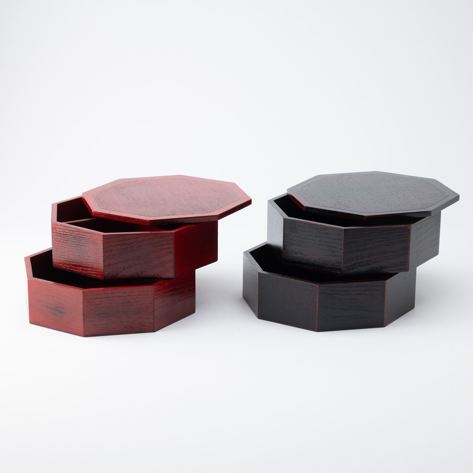 Negoro Yamanaka Lacquerware Two Tiers Jubako Bento Box - MUSUBI KILN - Quality Japanese Tableware and Gift