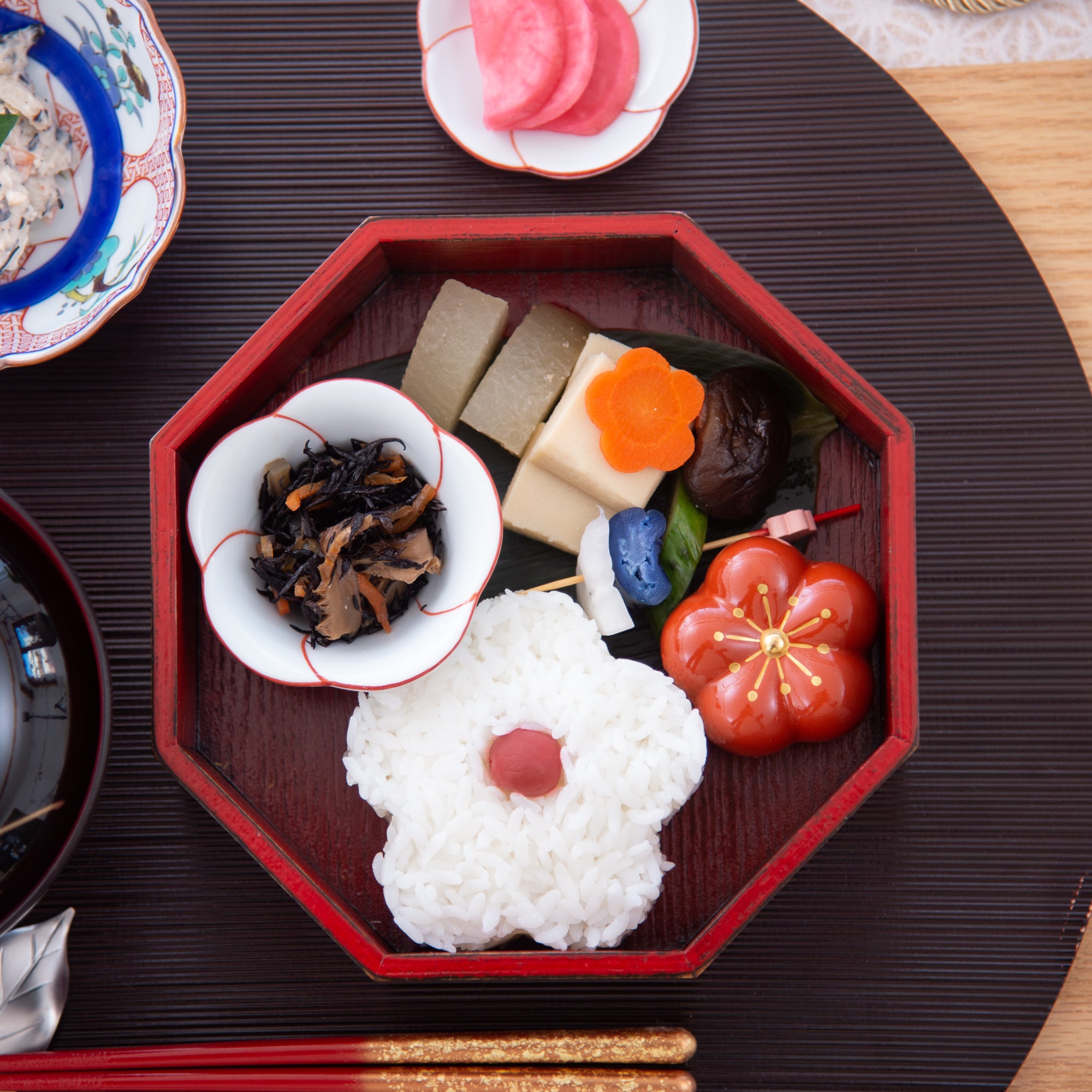 Negoro Yamanaka Lacquerware Two Tiers Jubako Bento Box | MUSUBI KILN ...