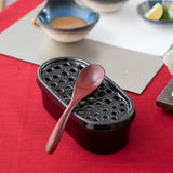 Nichijou - Sahanki Black Banko Daikon Grater - MUSUBI KILN - Quality Japanese Tableware and Gift