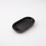 Nichijou - Sahanki Black Banko Grater Plate - MUSUBI KILN - Quality Japanese Tableware and Gift